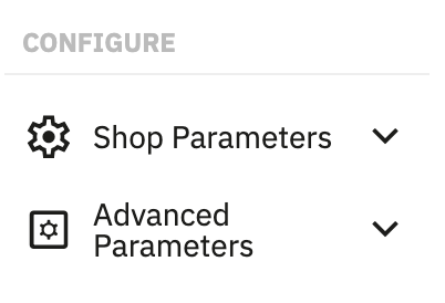 Configure - Advanced Parameters